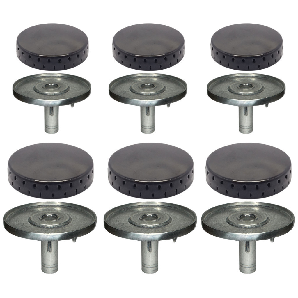 Kit 6 Bocas 3 gd + 3 pq Para Fogão Continental Perfectto Dorato