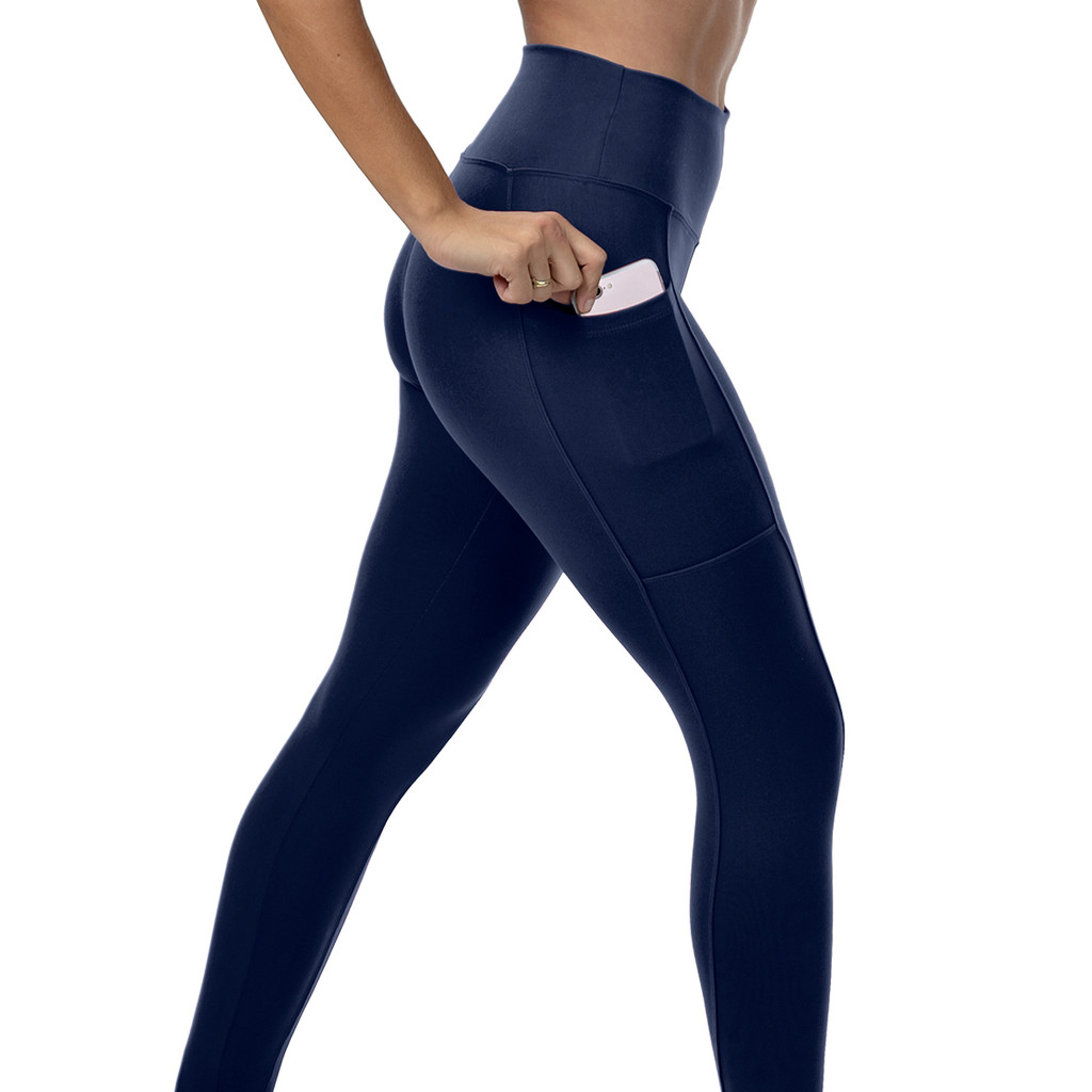 Legging Power Supplex Cós Alto Bolso Celular
