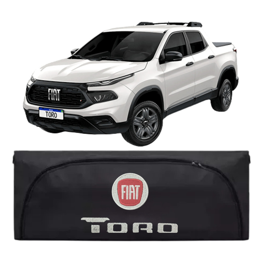 Bolsa Maleiro Premium 380 litros Para Caçamba Fiat Toro 2016/2026 Bordada