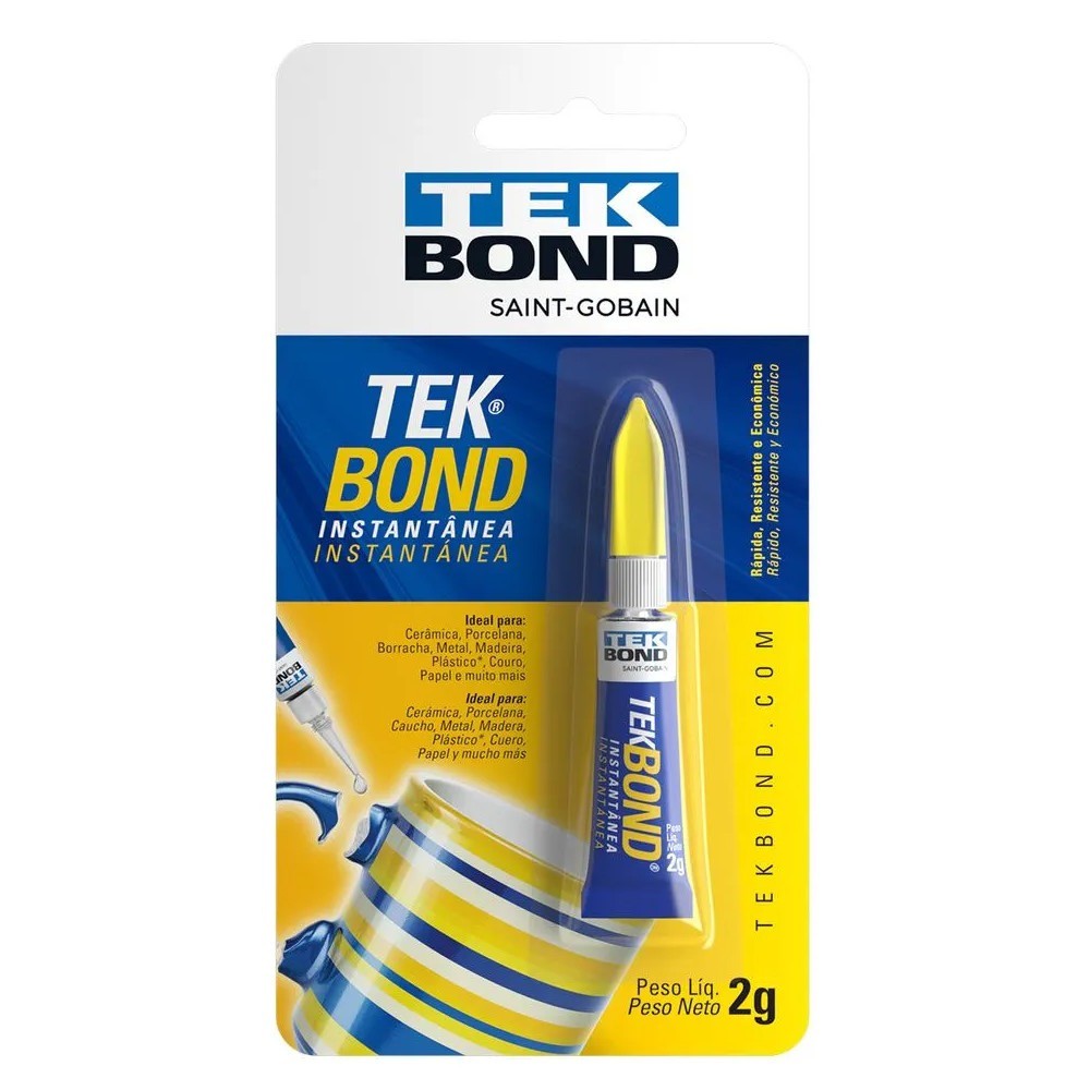Adesivo instantâneo 2 gramas - TekBond