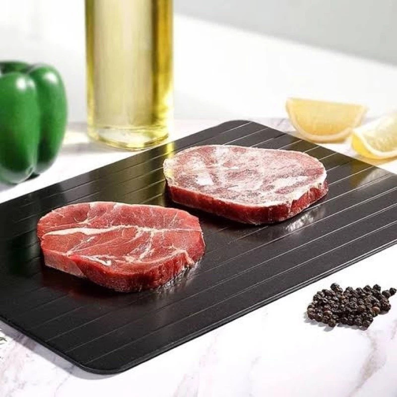 Tábua Descongeladora Alimentos Apoio Cortes Placa Descongela Rápido Frango Peixe Cozinha