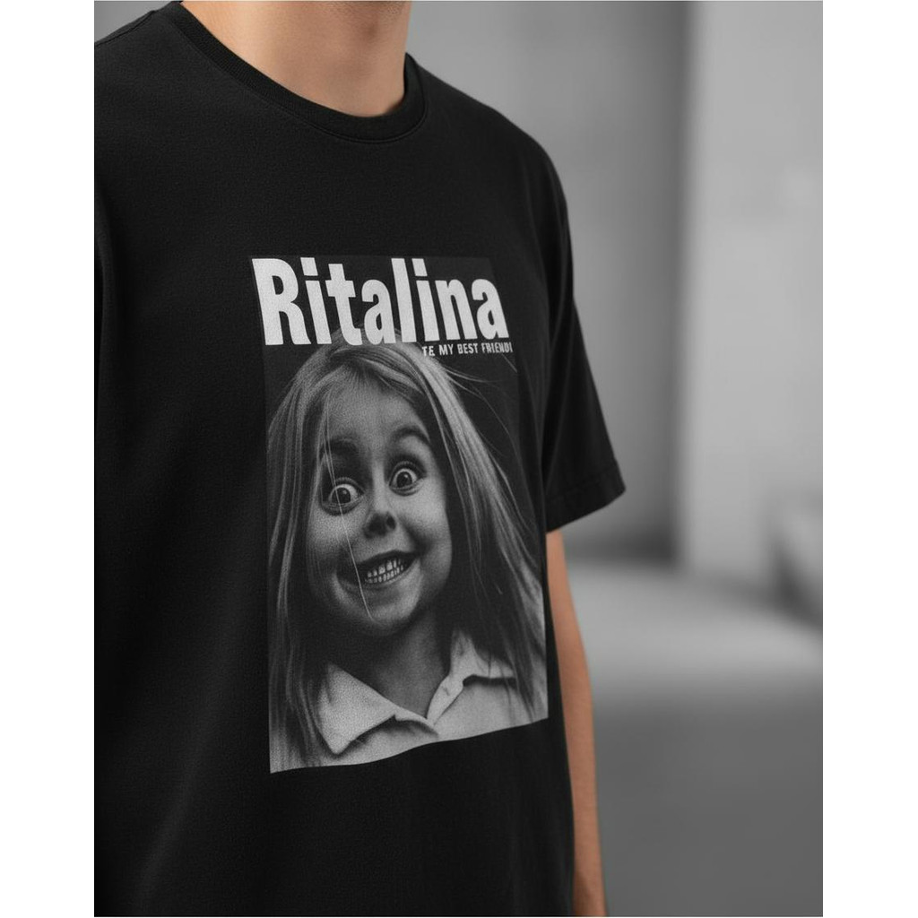 Camiseta Unissex T-shirt Rock Foto Ritalina My Best Friend