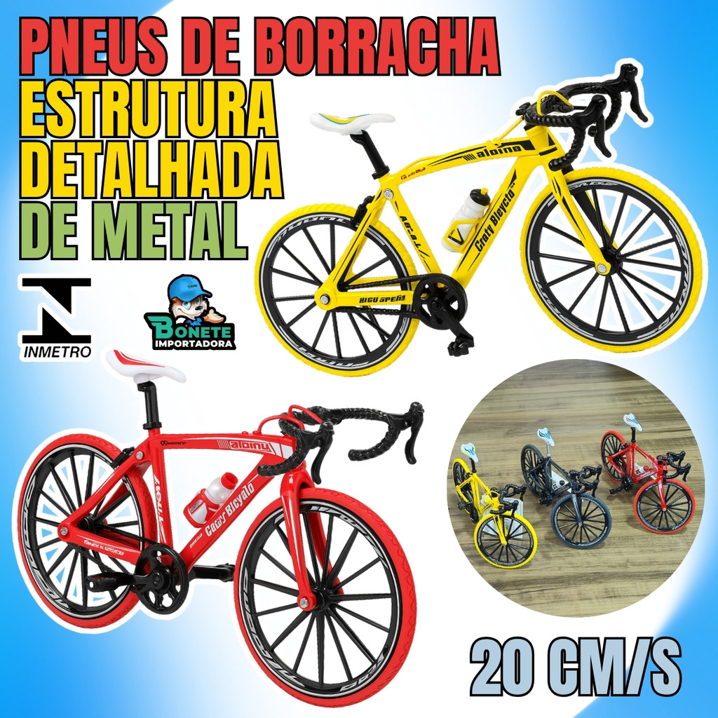 Bike Speed Miniatura em Metal 20cm Presente Criativo e Decorativo