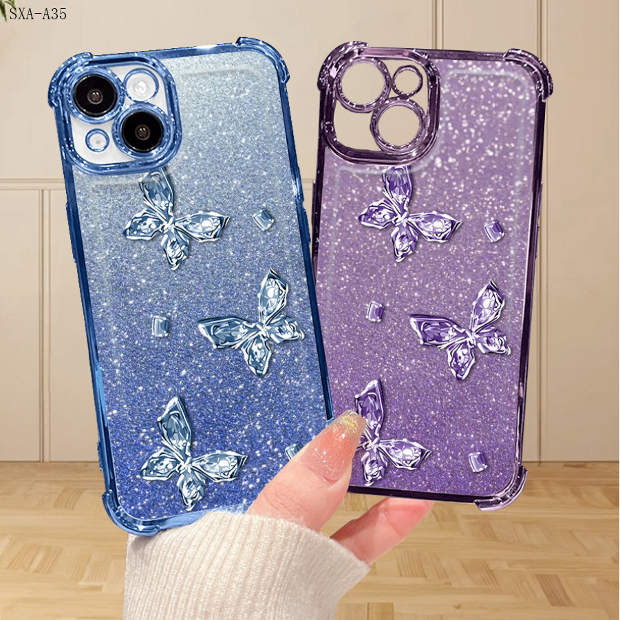 Capa Para Samsung Galaxy A35 A34 A32 A31 A30 A25 A23 A22 A21S A50 A30S A51 A52 A52S A53 4G 5G Capinha Silicone 0635 FS