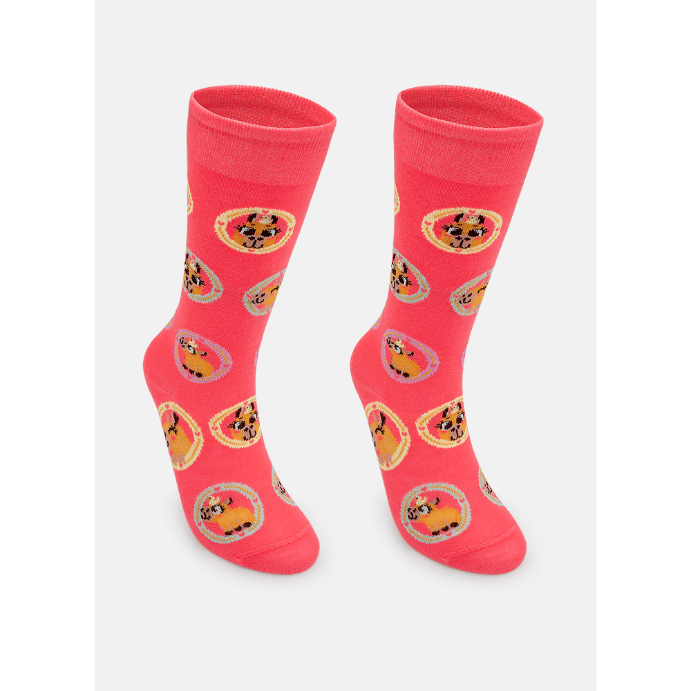 Meia Cano 3/4 Feminina Capivara Vibes - Puket em Oferta na Shopee