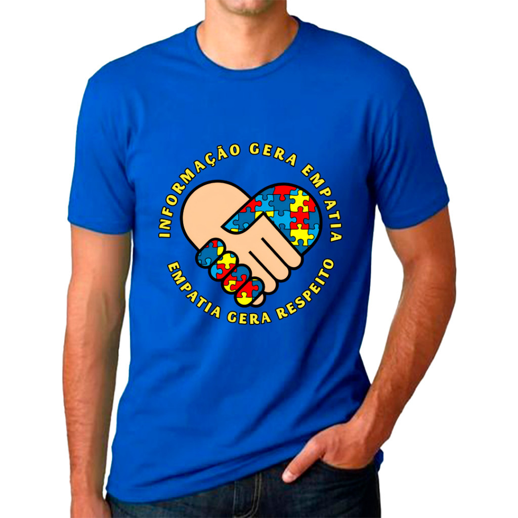 Camiseta Camisa Blusa  Autismo Autista Adulto e Infantil Unissex 100% Algodão em Oferta na Shopee