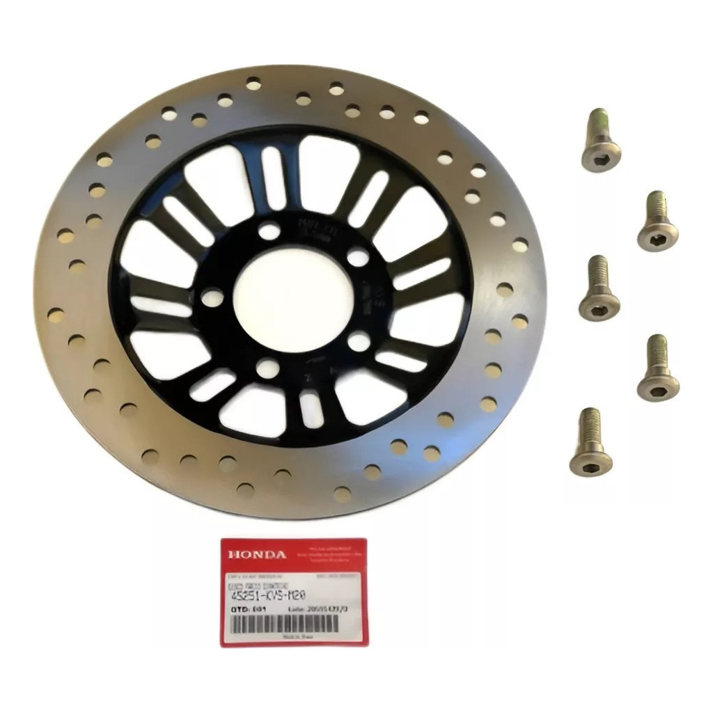Disco Freio Honda Fan 150 160 + Parafusos Original Honda