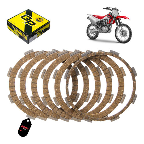 Discos Embreagem Crf 230 2007 A 2019 (6 Peças) Gp7