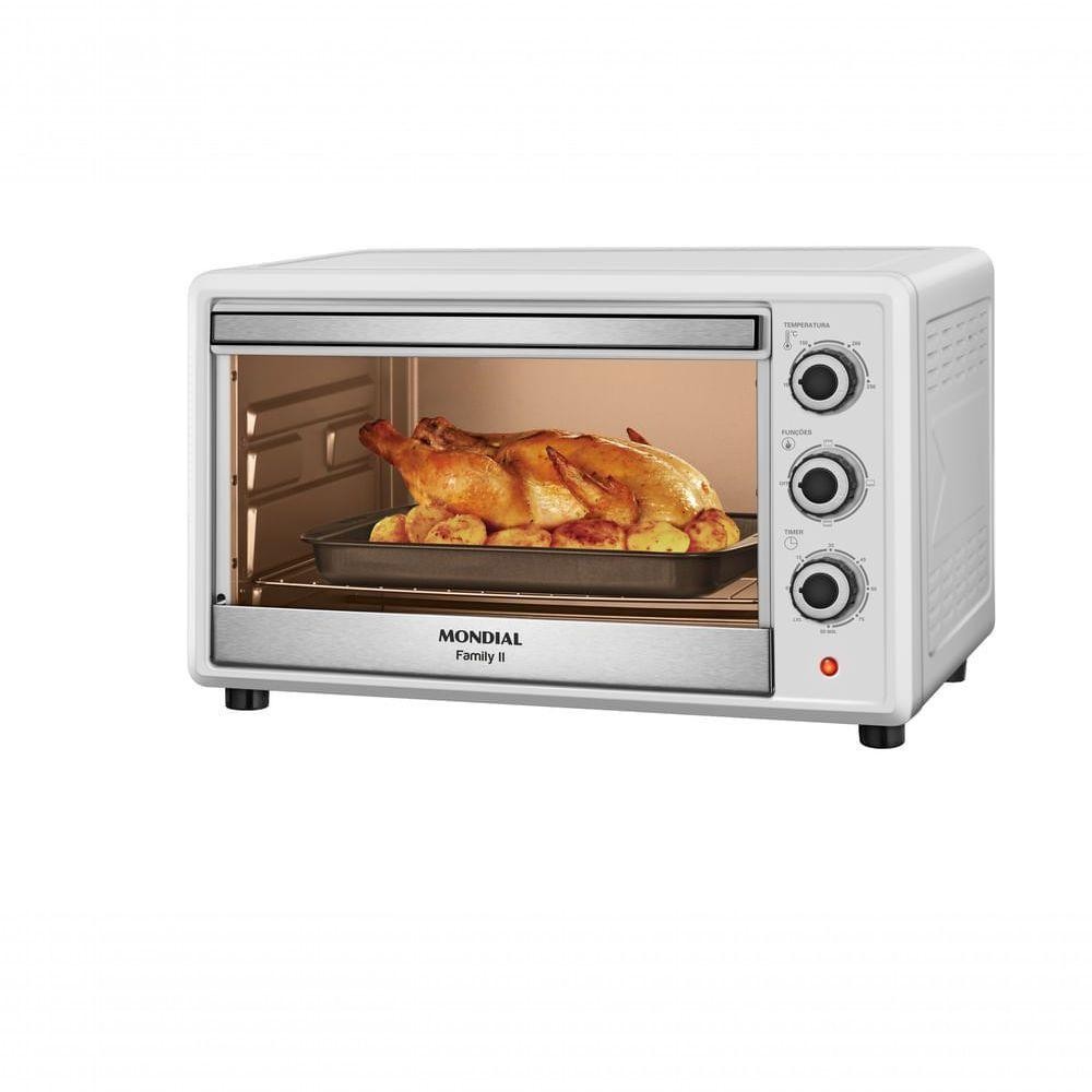 Forno Elétrico 42L Family II Mondial Preto/inox 1600W FRN-42-W 220V em Oferta na Shopee