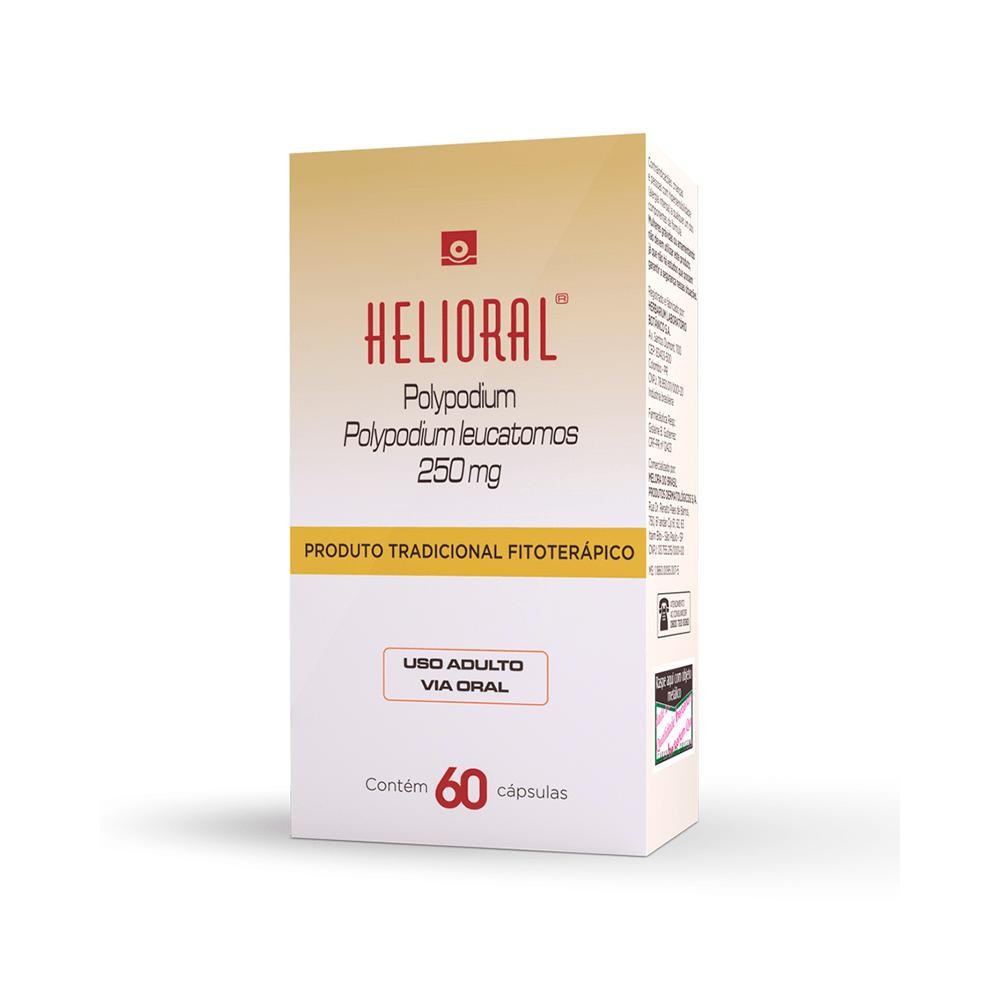 Helioral 250mg 60 Cápsulas Duras em Oferta na Shopee