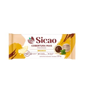 Cobertura Mais Branco Barra 1,01kg Sicao em Oferta na Shopee
