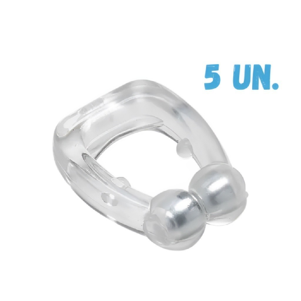 Kit com 2 ou 5 Dispositivos Anti Ronco - Clips Dilatadores Nasais Magnéticos para Melhorar o Sono e a Respiração