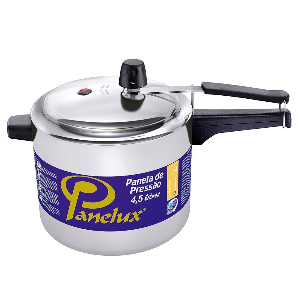 Panela de Pressão 4.5 Litros Panelux Classic, em Alumínio Polido em Oferta na Shopee