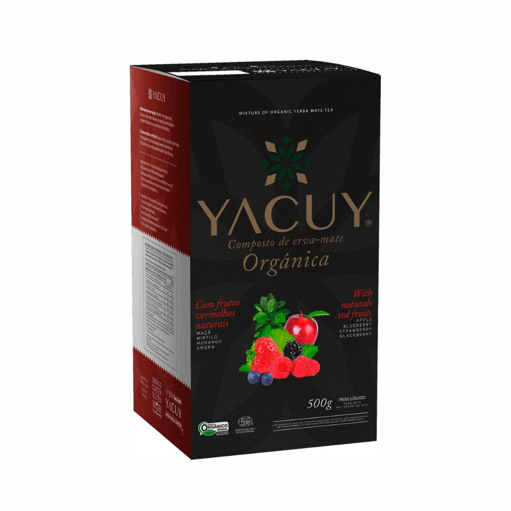 Erva Mate Orgânica Frutas Vermelhas Yacuy 500g