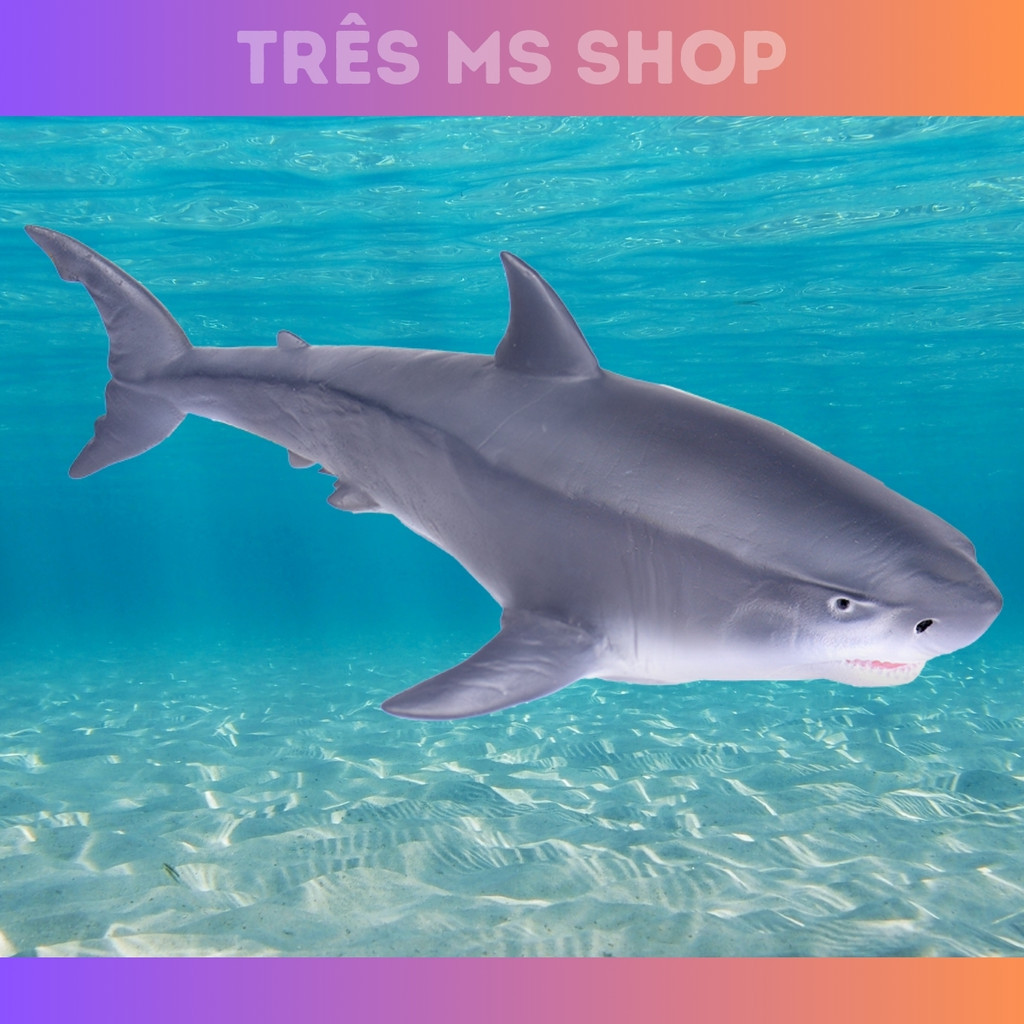 Brinquedos Coleção Amiguinhos da Natureza Tubarão Branco Top
