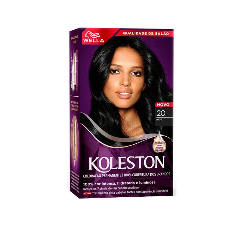 Tinta de Cabelo Koleston Preto 20 em Oferta na Shopee