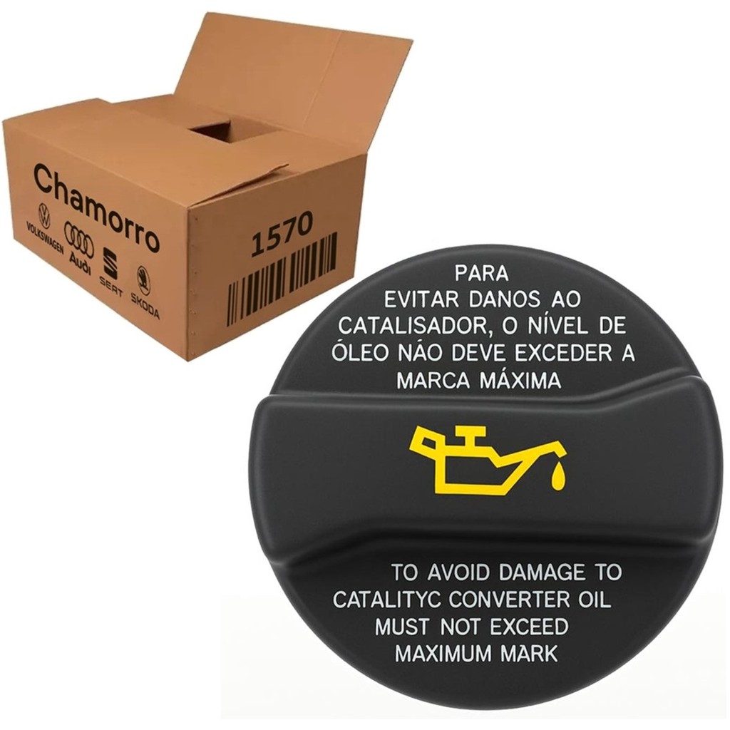 Tampa Óleo Motor Vw Fox Gol Saveiro Voyage G4 G5 G6 G7 Polo Golf Original Volkswagen 030103485AC em Oferta na Shopee