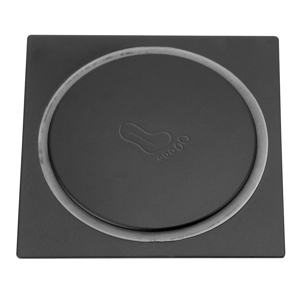 Kit 2 Ralo Click P/Banheiro Quadrado Preto 10x10 Veda Cheiro — imagem 2 de 2