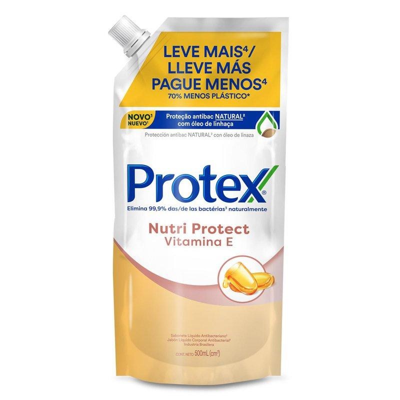 Sabonete Líquido Refil Protex Nutri Protect Vitamina E 500ml em Oferta na Shopee
