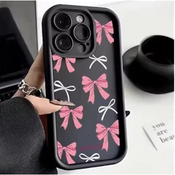 Para Xiaomi Poco F7 Ultra M7 M6 M4 Pro C75 C85 14T 4G 5G Bonito Rosa Bowknot Silicone Novo Design Caso De Telefone À Pro