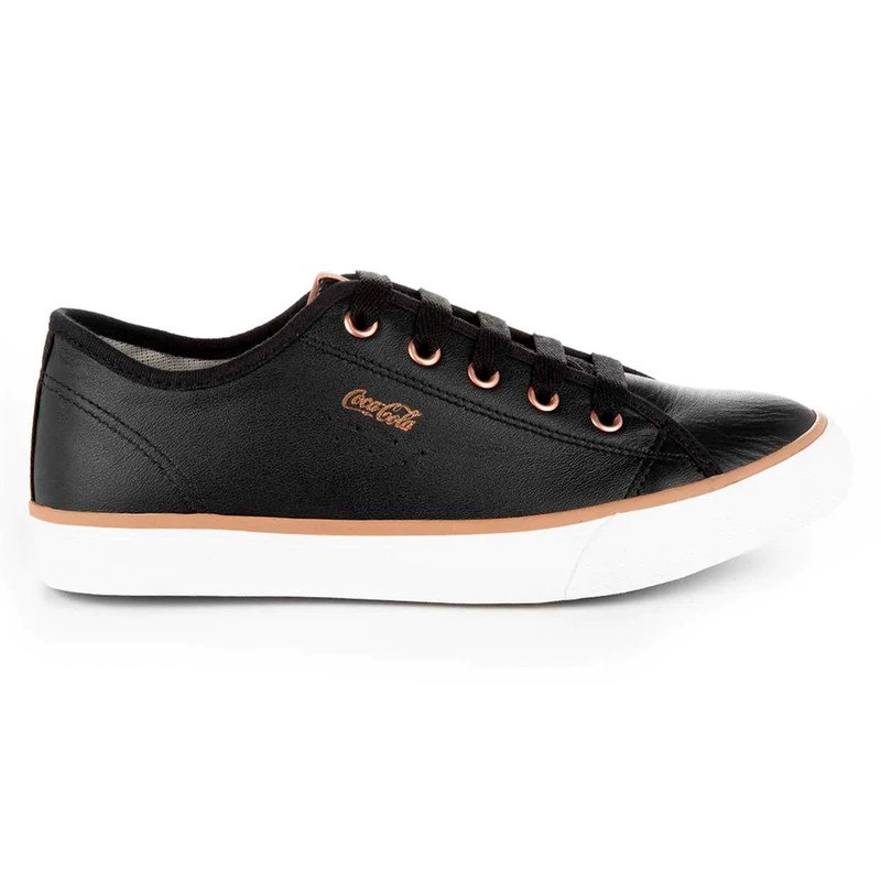 Tênis Feminino Coca Cola Stream Leather Casual Confortável de Couro — foto 5