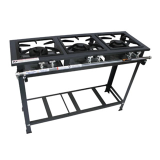 Fogão 30x30 3 Bocas Baixa Pressão Grelha De Ferro Fundido 3 QD em Oferta na Shopee