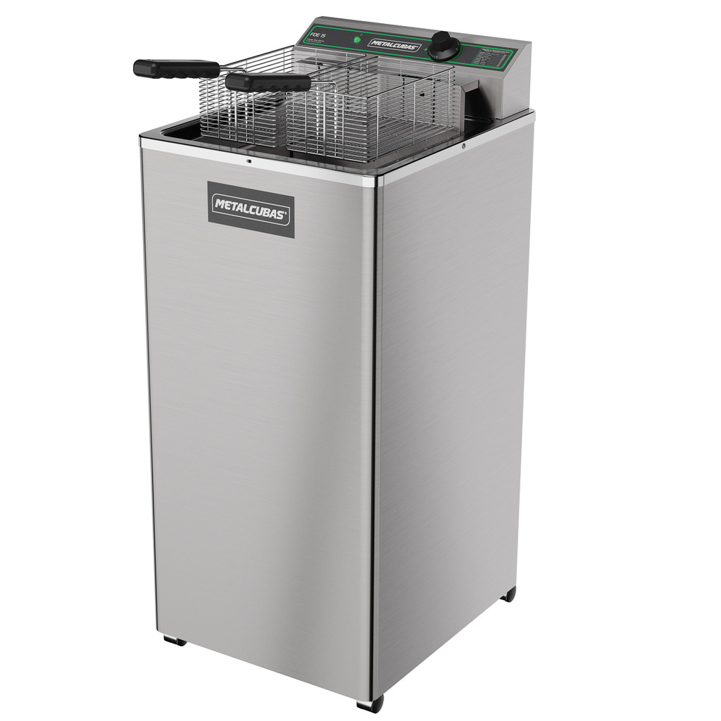 Fritadeira industrial  Zona Fria Metalcubas FOE15P 15l 220V