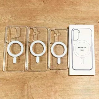 Capa para S23 S24 S25 Case Transparente Magnética com MagSafe em Oferta na Shopee