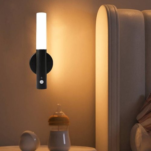 Luminária Parede LED Porta USB Iluminação Ambiental Moderna Luz Direcionada Funcional