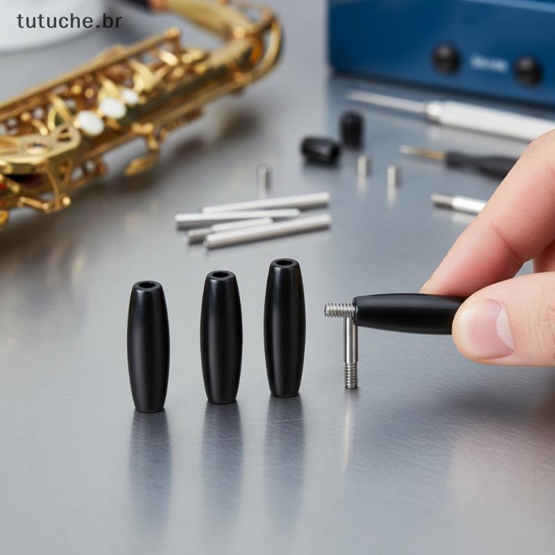 TU Eixo De Baquelite 10 Peças Kit De Reparo De Saxofone Com Parafuso De Haste Para Tenor Alto Eficiente DIY Manutenção D