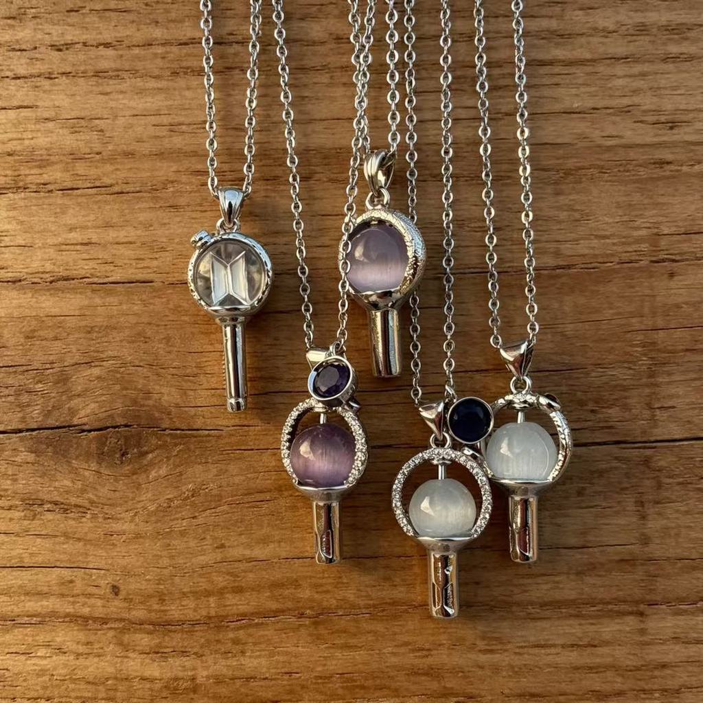 Kpop Idol BTS Army Bomb Colares Lightstick Charm Chain
