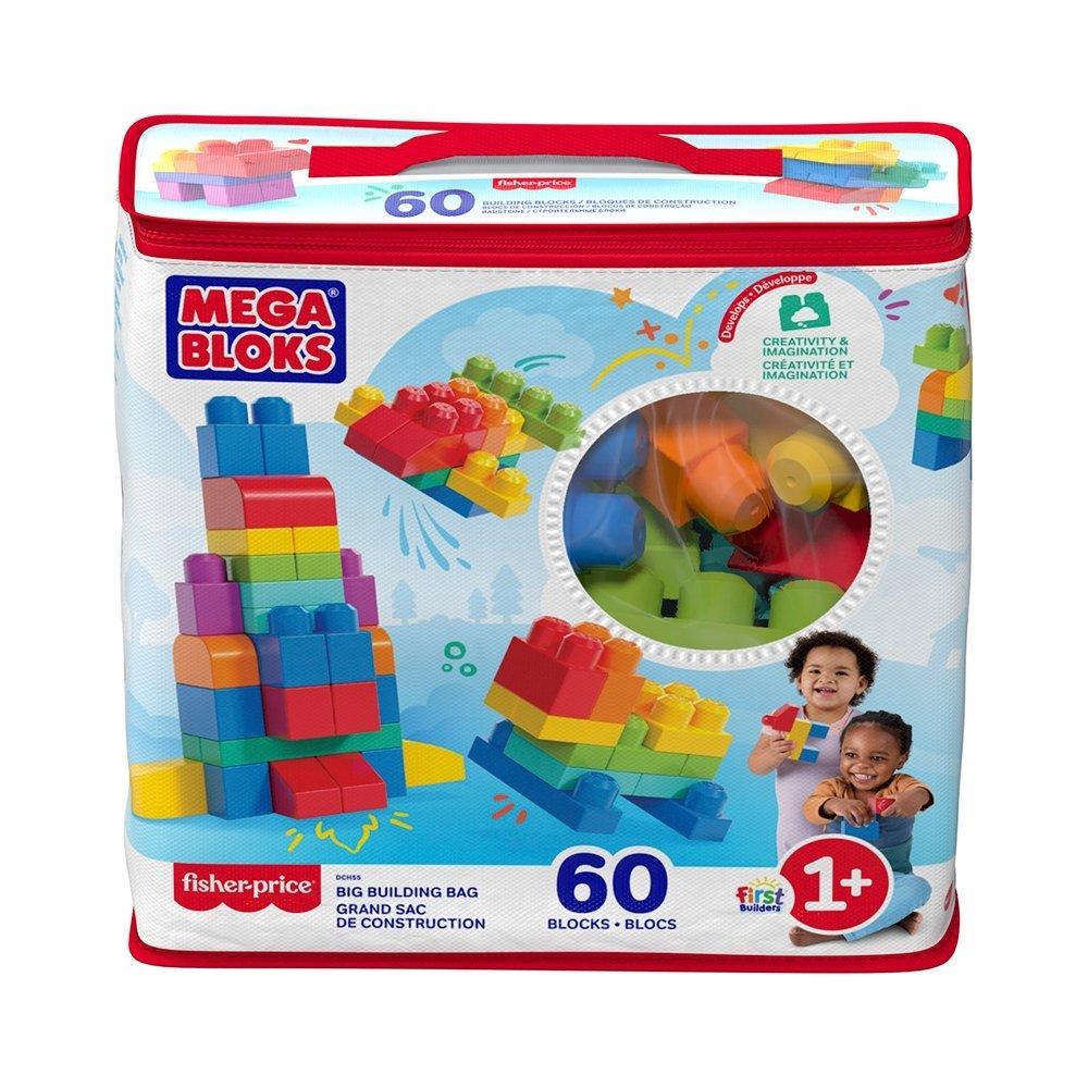 Mega Blocks Fisher-Price Bolsa Clássica com 60 Blocos DCH55