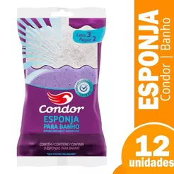 Esponja Condor para Banho - 12 Embalagem com 3 Unidades - Leve 3 Pague 2