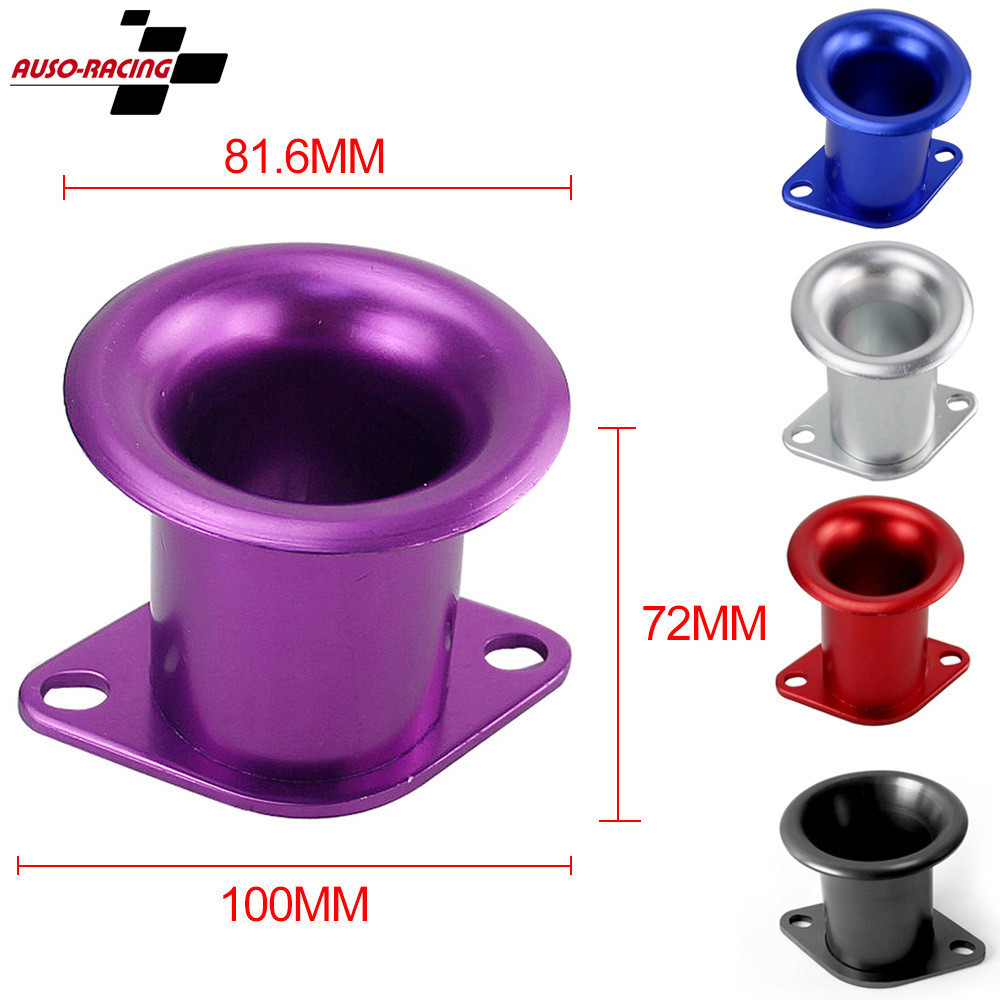 Modificado venda quente alumínio turbo Flange turbo entrada de ar pequeno chifre entrada ar válvula escape adaptador fáb