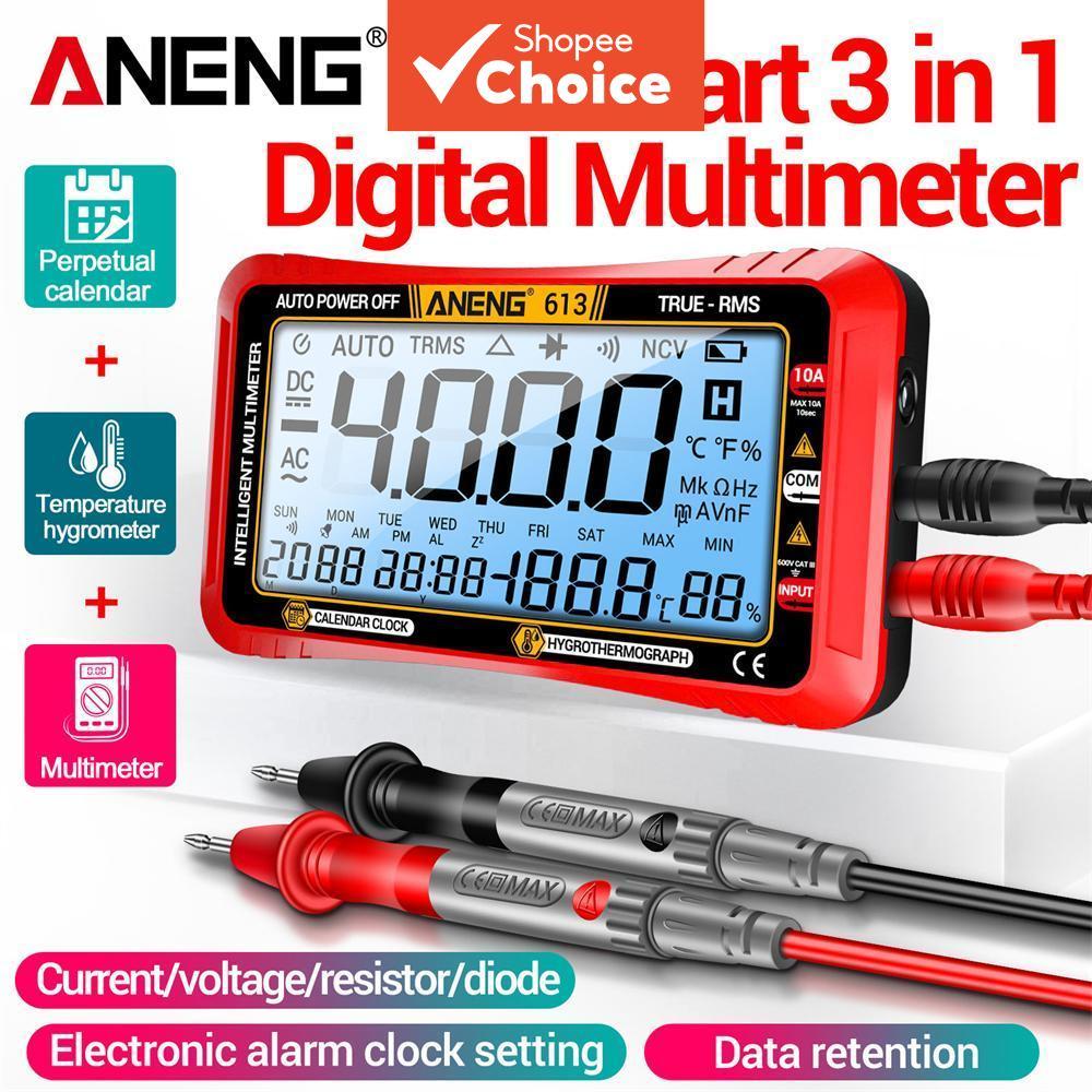 ANENG 613 Multímetro Digital Inteligente 4000 Contagens 3 Em 1 Testador Profissional Para Medição De Tensão E Resistênci