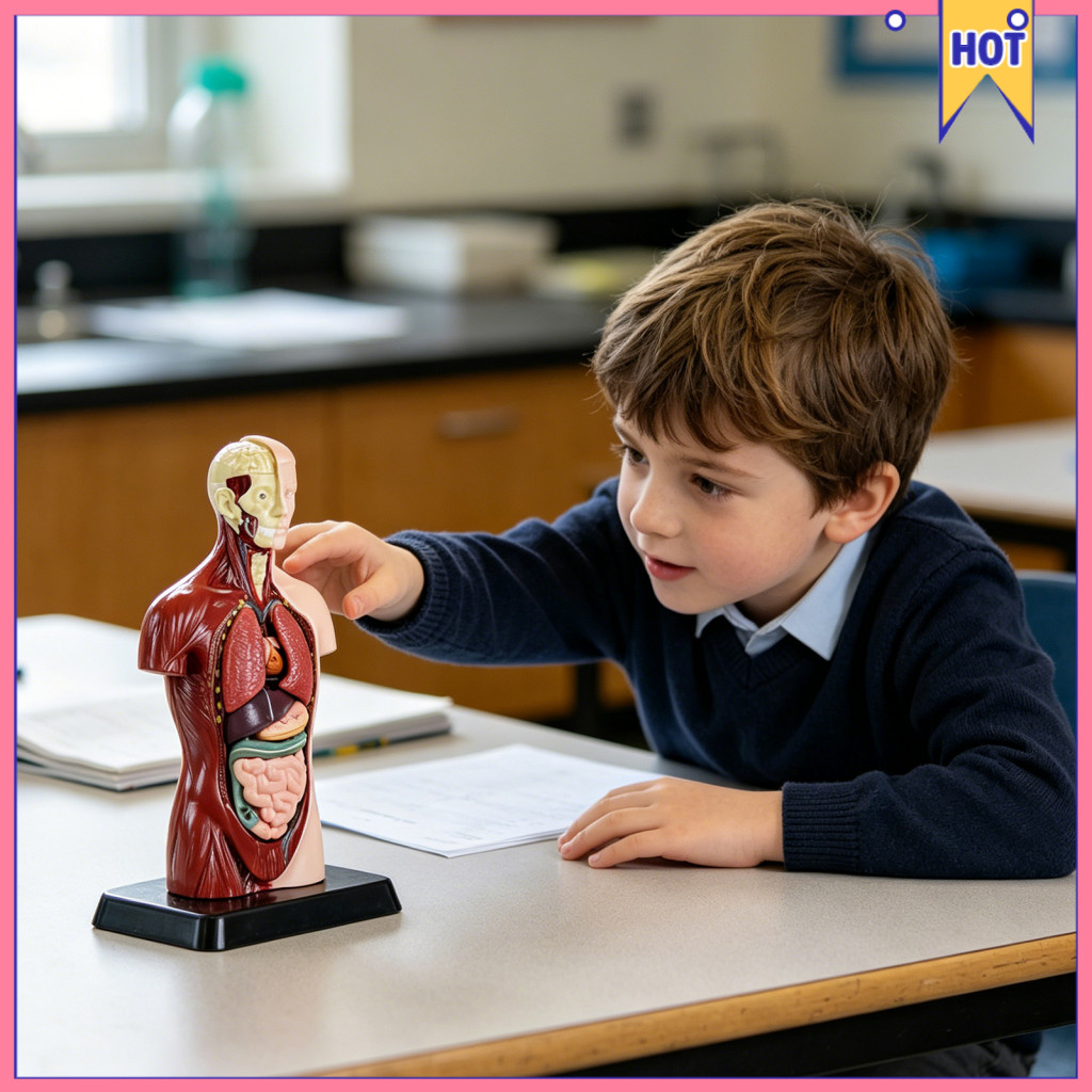 3d Torso Anatomy Model with Removable Organs Medical Teaching Aid for Students Stem Educational Body Structure Assembly