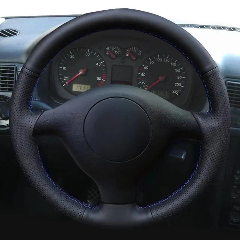 Capa De Trança De Carro Para Volante De Couro Artificial Volkswagen VW Golf 4 (IV) Passat B5 Variante Polo Bora Sharan