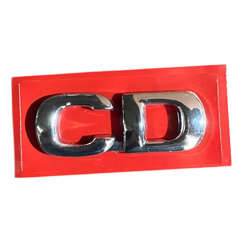 Emblema Cd Tampa Traseira Gm Vectra Astra 97 Adesivo Cromado Prateado