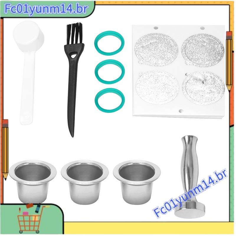 Metal De Aço Inoxidável Reutilizável Para Cápsula Com Imprensa Café Mói Tamper Pod Máquina Cafeteira Copo Filtro