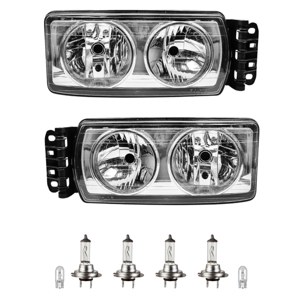 Farol Principal Iveco Stralis Tector Cursor Trakker Hi Way Hi Road de 2006 A 2021 Fundo Cromado