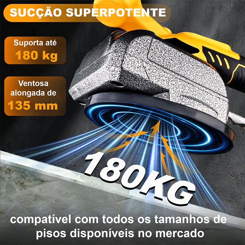 Assentador Piso Porcelanato Profissional Bateria 48V Com Maleta — imagem 2 de 2