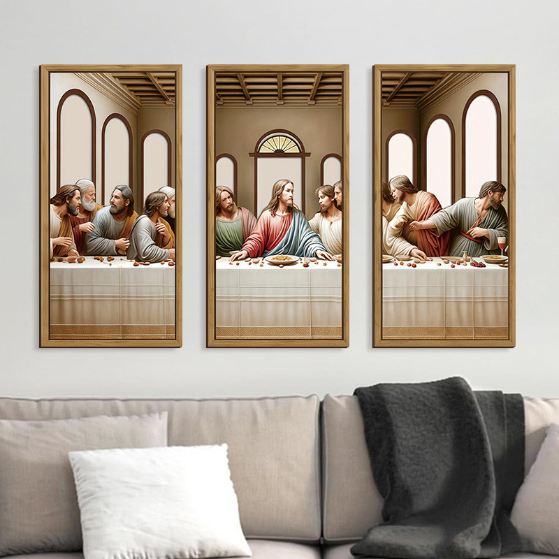 Último jantar fundo decoração da parede pintura oco de madeira decoração da parede pendurado sala estar quarto decoração