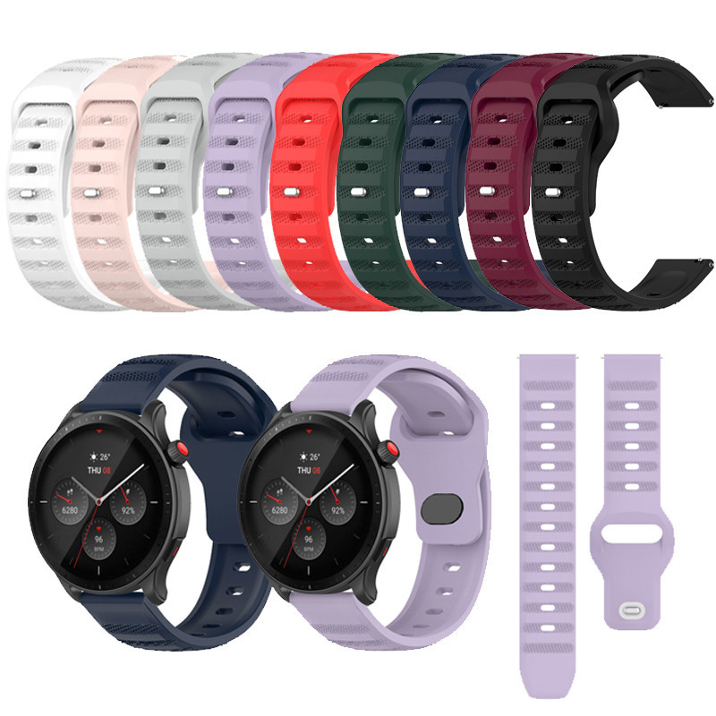 Para Huami Amazfit GTR 3 4 3pro 4pro 2 2E Mini Pulseira De Silicone Esportes Substituição