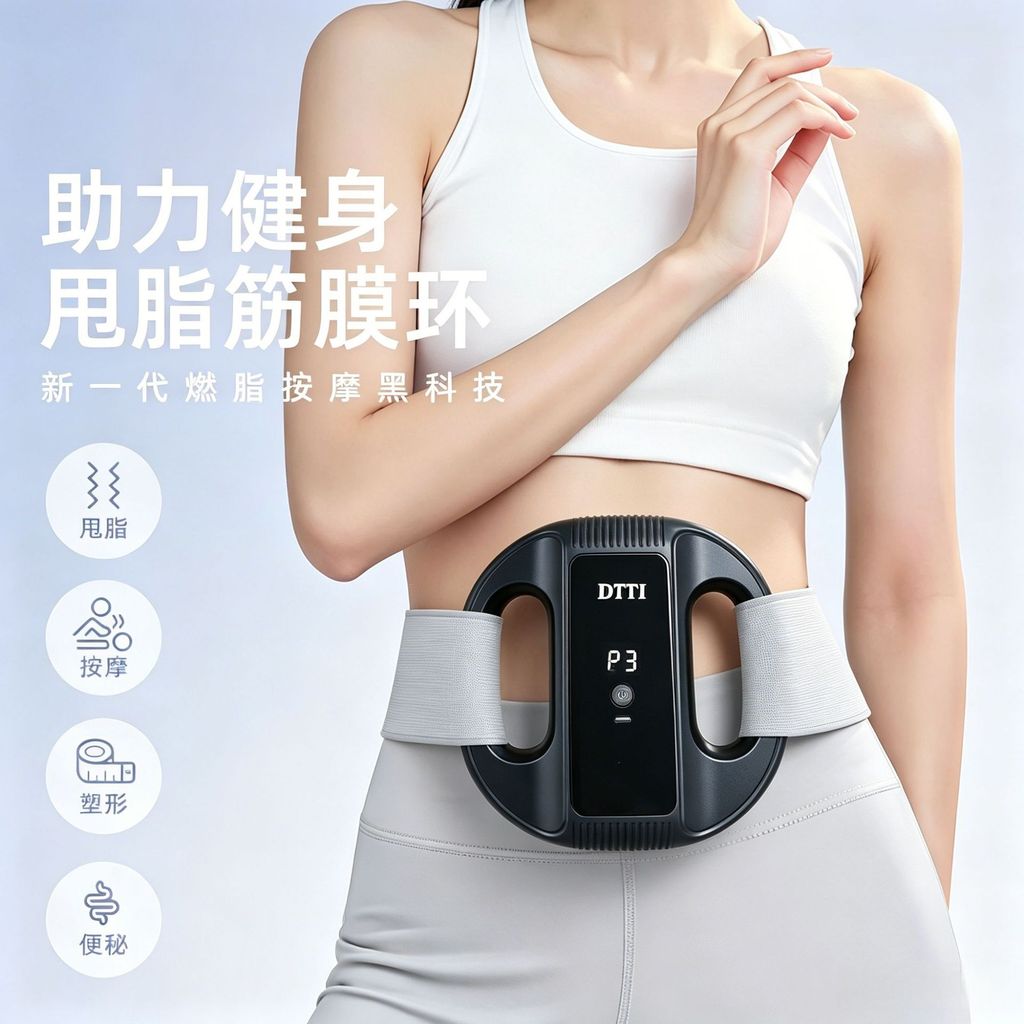 2026 novo produto fáscia anel duplo ressonância barriga-lifting queimador de gordura corpo inteiro cintura perna massage