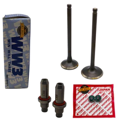 Kit Valvulas Admissao Escape Cbx 150 / Nx 150 / Xr 200 Com Guias e Retentores - WW3