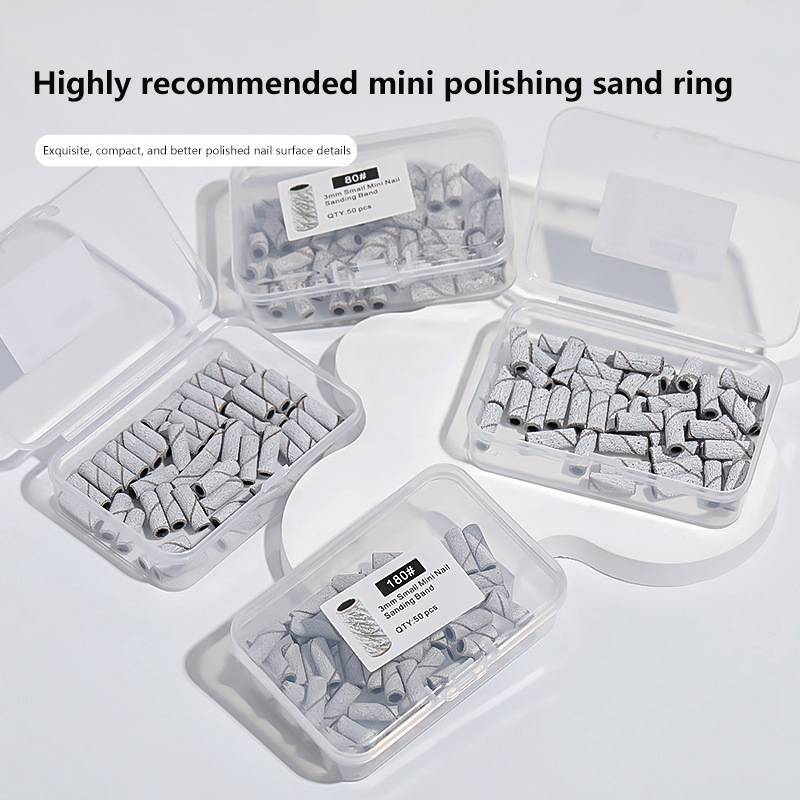 [MSM] Mini Bandas De Lixa De Unhas Mandril Para Manicure Anel Titular Aço Inoxidável Ferramentas Da Arte Do Prego Acessó