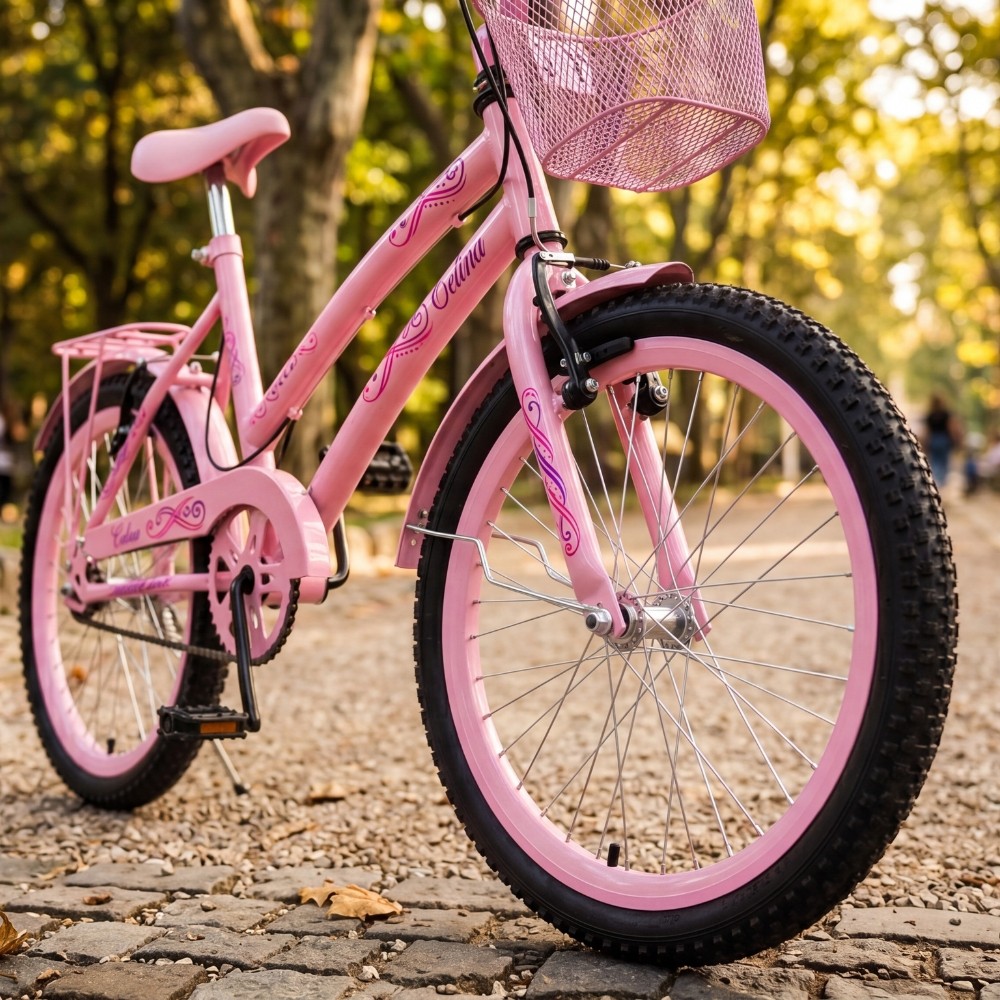 Bicicleta Infantil Celina Aro 20 Com Cestinha E Garupa Colli — imagem 2 de 2