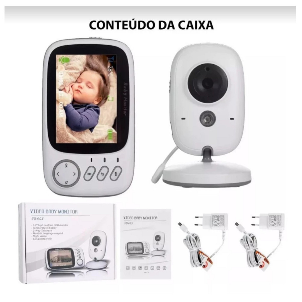 Baba Eletrônica VB603 com Câmera e Monitoramento