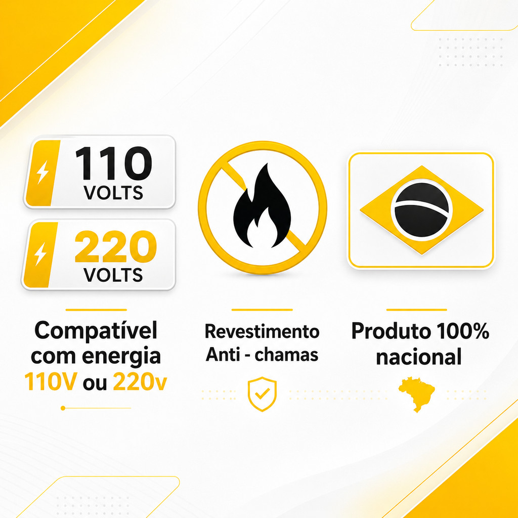 Extensão Elétrica CABO PP 2x2.5mm 20A/10A Resistente - 5/10/15/20/25 (METROS) — imagem 2 de 2