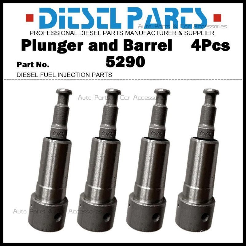Conjunto de Elemento de Bomba com Pistão e Cilindro 4 Peças 5290 090150-5290 ME736079 para Mitsubishi Fuso Canter 4D33 W